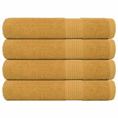 Prosoape 4 buc Aur 100x200 cm 360 g/m² 100% bumbac GartenMobel Dekor
