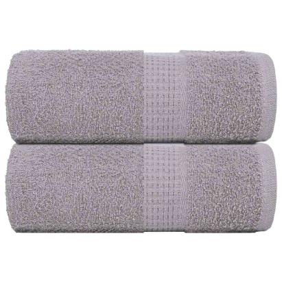 Prosoape de săpun 2 buc Gri 30x30 cm 360 g/m² 100% bumbac GartenMobel Dekor