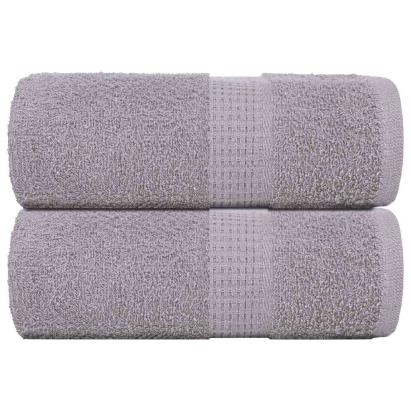 Prosoape pentru oaspeți 2 buc Gri 30x50 cm 360 g/m² 100% bumbac GartenMobel Dekor
