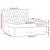 Pat box spring cu saltea, crem, 160x200 cm, material textil GartenMobel Dekor