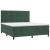 Pat box spring cu saltea, verde închis, 160x200 cm, catifea GartenMobel Dekor