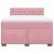 Pat box spring cu saltea, roz, 160x200 cm, catifea GartenMobel Dekor