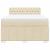 Pat box spring cu saltea, crem, 160x200 cm, material textil GartenMobel Dekor