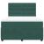 Pat box spring cu saltea, verde închis, 160x200 cm, catifea GartenMobel Dekor