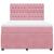 Pat box spring cu saltea, roz, 160x200 cm, catifea GartenMobel Dekor