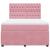 Pat box spring cu saltea, roz, 160x200 cm, catifea GartenMobel Dekor