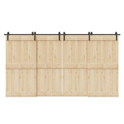 Set feronerie pentru uși glisante, negru, 200 cm, oțel GartenMobel Dekor