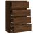 Servantă, stejar maro, 60x35x98,5 cm, lemn prelucrat GartenMobel Dekor