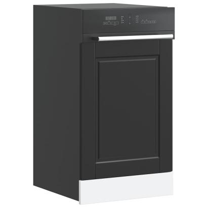 Panou pentru mașină de spălat vase „Porto” Negru lemn prelucrat GartenMobel Dekor
