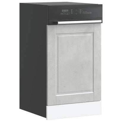 Panou pentru mașină de spălat vase beton gri lemn prelucrat GartenMobel Dekor