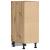 Dulap inferior stejar artizanal,30x44,5x81,5 cm, lemn prelucrat GartenMobel Dekor