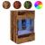 Comode TV perete cu lumini LED 2 buc. lemn vechi 40x30x60,5 cm GartenMobel Dekor