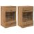 Comode TV cu lumini LED, 2 buc. Stejar artizanal 40x30x60,5 cm GartenMobel Dekor