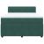Pat box spring cu saltea, verde închis, 140x190 cm, catifea GartenMobel Dekor