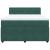 Pat box spring cu saltea, verde închis, 140x190 cm, catifea GartenMobel Dekor