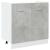 Set mobilier de baie, 7 piese, gri beton, lemn compozit GartenMobel Dekor