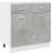 Set mobilier de baie, 7 piese, gri beton, lemn compozit GartenMobel Dekor