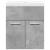 Set mobilier de baie, 2 piese, gri beton, lemn compozit GartenMobel Dekor