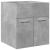 Set mobilier de baie, 2 piese, gri beton, lemn compozit GartenMobel Dekor