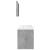 Set mobilier de baie, 3 piese, gri beton, lemn compozit GartenMobel Dekor
