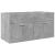 Set mobilier de baie, 3 piese, gri beton, lemn compozit GartenMobel Dekor