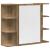 Set mobilier de baie, 3 piese, stejar artizanal, lemn prelucrat GartenMobel Dekor