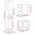 Set mobilier de baie, 3 piese, stejar artizanal, lemn prelucrat GartenMobel Dekor