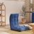 Scaun de podea pliabil, albastru, material textil GartenMobel Dekor