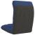 Scaun de podea pliabil, albastru, material textil GartenMobel Dekor