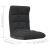 Scaun de podea pliabil, negru, material textil GartenMobel Dekor