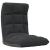 Scaun de podea pliabil, negru, material textil GartenMobel Dekor