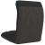 Scaun de podea pliabil, negru, material textil GartenMobel Dekor