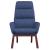 Scaun de relaxare, albastru, material textil GartenMobel Dekor