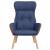 Scaun de relaxare, albastru, textil și PVC GartenMobel Dekor