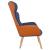 Scaun de relaxare, albastru, textil și PVC GartenMobel Dekor