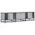 Dulap TV gri sonoma, 160x35x41 cm lemn prelucrat și metal GartenMobel Dekor