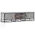 Dulap TV gri sonoma, 160x35x41 cm lemn prelucrat și metal GartenMobel Dekor