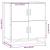 Bufetă Stejar afumat 68x35x76 cm Lemn prelucrat GartenMobel Dekor