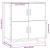 Bufetă gri Sonoma 68x35x76 cm din lemn prelucrat GartenMobel Dekor