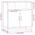 Bufetă Stejar afumat 68x35x76 cm Lemn prelucrat GartenMobel Dekor