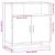 Bufetă gri Sonoma 68x35x76 cm din lemn prelucrat GartenMobel Dekor