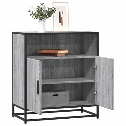 Bufetă gri Sonoma 68x35x76 cm din lemn prelucrat GartenMobel Dekor