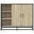 Dulap, stejar sonoma, 92x35x76 cm, lemn prelucrat GartenMobel Dekor