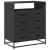 Dulap cu sertare, negru, 70x41x70 cm, lemn compozit GartenMobel Dekor