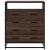 Dulap cu sertar, stejar maro, 70x41x70 cm, lemn prelucrat GartenMobel Dekor