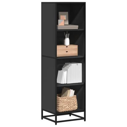 Bibliotecă, negru, 40x35x139 cm, lemn prelucrat GartenMobel Dekor