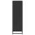 Bibliotecă, negru,33,5x33x107,5 cm, lemn prelucrat GartenMobel Dekor