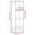 Bibliotecă, negru,33,5x33x107,5 cm, lemn prelucrat GartenMobel Dekor