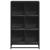 Bibliotecă, negru, 65,5x33x107,5 cm, lemn prelucrat GartenMobel Dekor