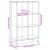Bibliotecă, negru, 65,5x33x107,5 cm, lemn prelucrat GartenMobel Dekor
